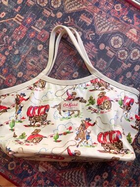 RARE Cath Kidston Cowboy Print Tote